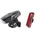 Moon - Meteor X Auto Pro Front Light and Comet X Rear Rechargeable Bike Light Set