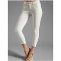 Free People Jeans | Free People White Crop Jeans | Color: White | Size: 27