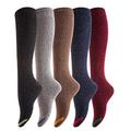 Lovely Annie Big Girl's 5 Pairs Pack Knee High Cotton Boot Socks LA158212 Size(5 Color)