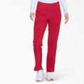 Dickies Women's Eds Essentials Tapered Leg Cargo Scrub Pants - Red Size L (DK005)