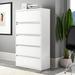 Upper Square™ Harietta 5-Drawer Lateral Filing Cabinet Metal/Steel in White | 67.63 H x 36 W x 18.63 D in | Wayfair