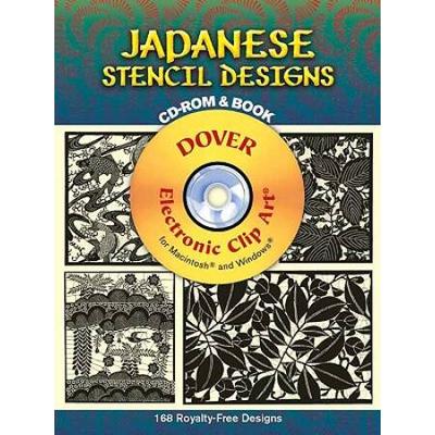 Japanese Stencil Designs: 168 Royalty-Free Designs...