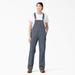 Dickies Women's Relaxed Fit Bib Overalls - Rinsed Hickory Stripe Size S (FB206)