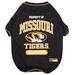 NCAA SEC T-Shirt for Dogs, Large, Missouri, Multi-Color