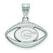 Women's Georgia Bulldogs Sterling Silver Logo Football Pendant