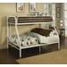 Tritan Twin/Full Bunk Bed in White - Acme Furniture 02053WH