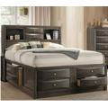 Ireland Eastern King Bed w/Storage in Gray Oak - Acme Furniture 22696EK