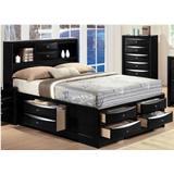 Ireland Queen Bed w/ Storage in Black - Acme Furniture 21610Q