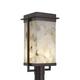 Justice Design Group Alabaster Rocks! - Pacific 18 Inch Tall 1 Light LED Outdoor Post Lamp - ALR-7543W-DBRZ