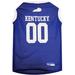 NCAA Mesh Basketball Jersey for Dogs, X-Small, Kentucky Wildcats, Multi-Color