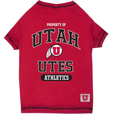 NCAA PAC 12 T-Shirt for Dogs, X-Small, Utah, Multi-Color