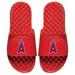 Men's ISlide Red Los Angeles Angels Personalized Primary Logo Slide Sandals