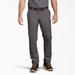 Dickies Men's Slim Fit Tapered Leg Multi-Use Pocket Work Pants - Gravel Gray Size 32 X 34 (WP596)
