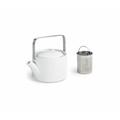 Soho Front Of The House 16 -oz. Stovetop Safe Porcelain China Teapot Porcelain China/Ceramic in White | 3.25 H x 4.5 W x 4.5 D in | Wayfair