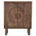 Dakota Fields Cairo Solid Wood 2 - Door Square Accent Cabinet Wood in Brown, Size 41.0 H x 33.0 W x 16.0 D in | Wayfair