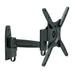 Symple Stuff Claudette Full Motion Universal Wall Mount Holds up to 44 lbs, Steel in Black | 9.1 H x 9.4 W in | Wayfair LCD5442BLK