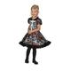 Boland 78143 - Kostüm für Kinder Kleiner Totenkopf, Größe 104 - 110, Skelett Kleid für Halloween oder Karneval, Faschingskostüme Kinder, Day of the Dead