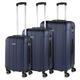 ITACA - Gepäck-Sets, Reisekoffer, Reisekoffer Set, Kofferset, Hartschalenkoffer, Trolley-Set, Luggage - Große Auswahl an Koffer & Trolleys für Jede Reise! 771100, Marine Blau