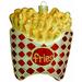 The Holiday Aisle® 4" French Fries Handblown Glass Hanging Figurine Ornament Glass in Red/Yellow | 4 H x 4 W x 4 D in | Wayfair