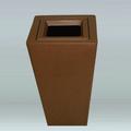 World Menagerie Cathal Fiberglass Open Recycling Bin Fiberglass in Red | 30 H x 12 W x 12 D in | Wayfair A01F041A74BD4C1B84BBBDEAFC1F11B2