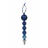 The Holiday Aisle® 8 3/4" Large Ripple Ball Finial Glass Christmas Ornaments Glass | 8.75 H x 5 W x 5 D in | Wayfair