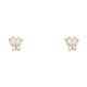 14ct Yellow Gold Butterfly Angel Wings Marquise CZ Cubic Zirconia Simulated Diamond Screw Stud Earrings Jewelry Gifts for Women