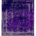 Blue/Indigo 108 W in Rug - Brayden Studio® One-of-a-Kind Belhaven Hand-Knotted Purple 9' x 12' Area Rug Silk/Wool | Wayfair