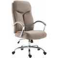 CLP - Fauteuil de bureau xl Vaud tissu Taupe