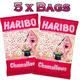 5 Bags x HARIBO Mini Marshmallows 1KG Bag Sweets Packs (White & Pink Mallows)