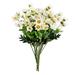 Vickerman 610817 - 14.5" White Wild Daisy Bush Pk/3 (FR191011) Home Office Flower Bushes