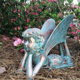 HomeStyles Suffolk Fairy Dreamer Garden Statue Concrete/Stone in Gray/Green | 11 H x 6 W x 14 D in | Wayfair 99010