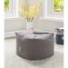 Latitude Run® Standard Outdoor Friendly Bean Bag Chair For Bedroom Polyester in Gray | 7 H x 35 W x 35 D in | Wayfair