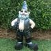 HomeStyles Born-to-Ride Gnomes Biker Dude Motorcycle Garden Statue Concrete/Stone, Leather in Black/Gray/White | 14.5 H x 6.75 W x 6 D in | Wayfair