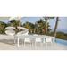 Vondom Quatz Stacking Patio Dining Chair Plastic/Resin in White | 31.25 H x 22.5 W x 20.5 D in | Wayfair 54195-WHITE