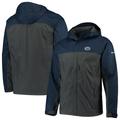 Men's Columbia Navy/Charcoal Penn State Nittany Lions Glennaker Storm Full-Zip Jacket