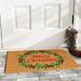 The Holiday Aisle® Kandace Christmas Wreath 29 in. x 17 in. Non-Slip Outdoor Door Mat Coir in Brown | Wayfair 4B406BD9E74A42AF9D27C4EFA752220B