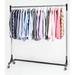 Rebrilliant Hangah 63" W Heavy Duty Single Quickrail Garment Rack Metal in Black/Gray | 67 H x 63 W x 23 D in | Wayfair 260609BLK