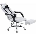 Fauteuil de bureau Fellow avec Repose-pieds intégré Blanc