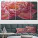 East Urban Home 'Vivid Pink Peonies I' Painting Multi-Piece Image on Canvas Canvas, Wood in Gray/Pink | 28 H x 60 W x 1 D in | Wayfair
