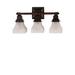 Astoria Grand Weissman Swirl 3-Light Armed Sconce Glass in Brown/White | 6 H x 18 W x 5.5 D in | Wayfair AA99440D912D48EB8A66F24DBBE41345