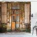 East Urban Home Rustic Home Damaged Shabby House w/ Boarded Up Rusty Doors & Mold Windows Home Decor Shower Curtain Set | 84 H x 69 W in | Wayfair