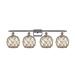 Innovations Lighting Bruno Marashlian Farmhouse Rope 36 Inch 4 Light Bath Vanity Light - 516-4W-PC-G122-8RB