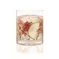 Stoneglow Nature's Gift Natural Wax decorated Scented Gel Candle in Glass Vase - Various Designs (Apple Blossom)