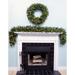 The Holiday Aisle® Mixed Cedar 30" Lighted PVC & PE Blend Wreath Most Realistic Faux/Traditional Faux in Green/White | Wayfair