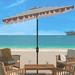 Beachcrest Home™ Cheriton 6.5' x 10' Rectangular Market Umbrella Metal in Gray | 106.3 H in | Wayfair A334ED101EF1440C9CFD454D34FAF0CD