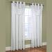 Rhapsody Thermavoile Grommet Crescent Valance 36 x 19, 36 x 19, White