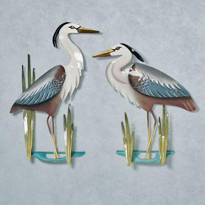 Herons at Bay Wall Art Multi Earth Set of Two, Set of Two, Multi Earth