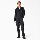 Dickies Women's Long Sleeve Coveralls - Black Size M (FV483)