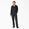 Dickies Women's Long Sleeve Coveralls - Black Size L (FV483)