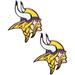 WinCraft Minnesota Vikings Team Post Earrings